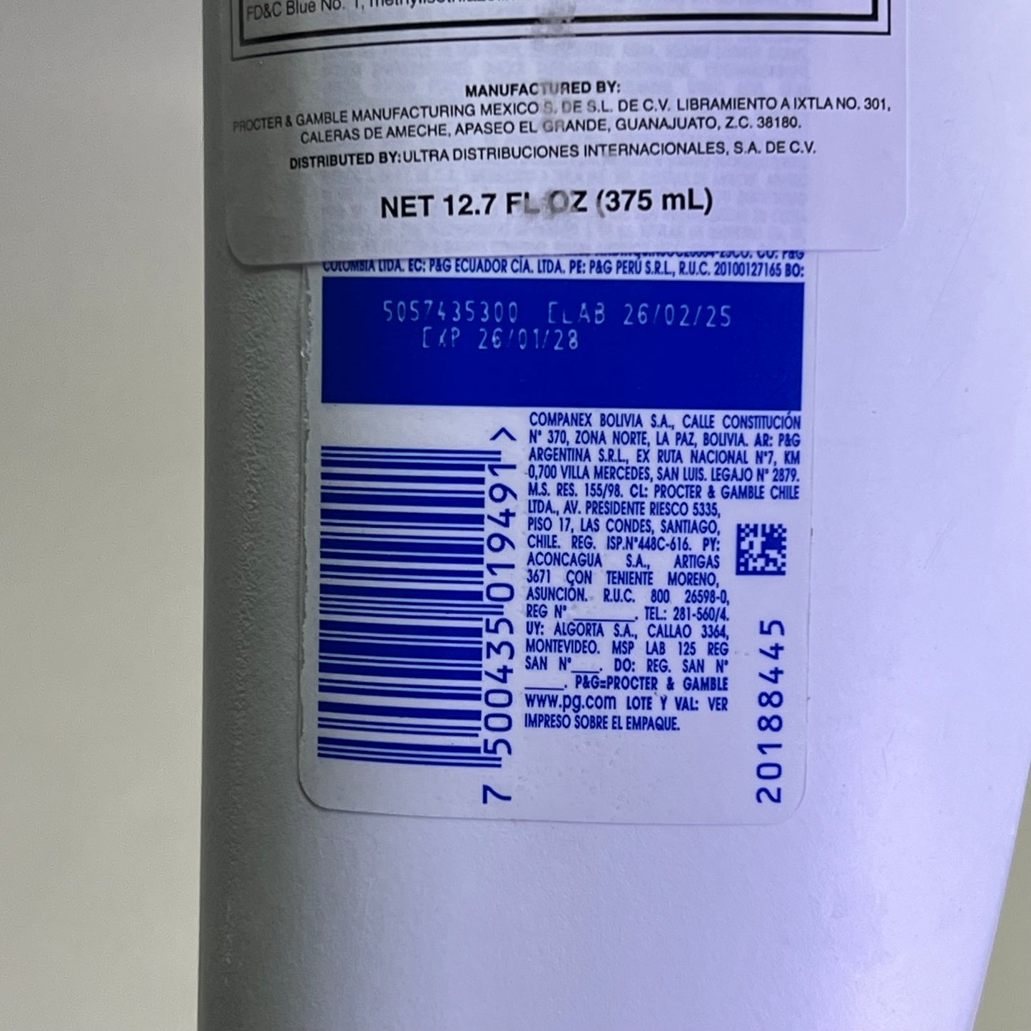 HEAD & SHOULDERS (6 PACK) Antidandruff Shampoo 3 In 1 Action Formula 375 Ml