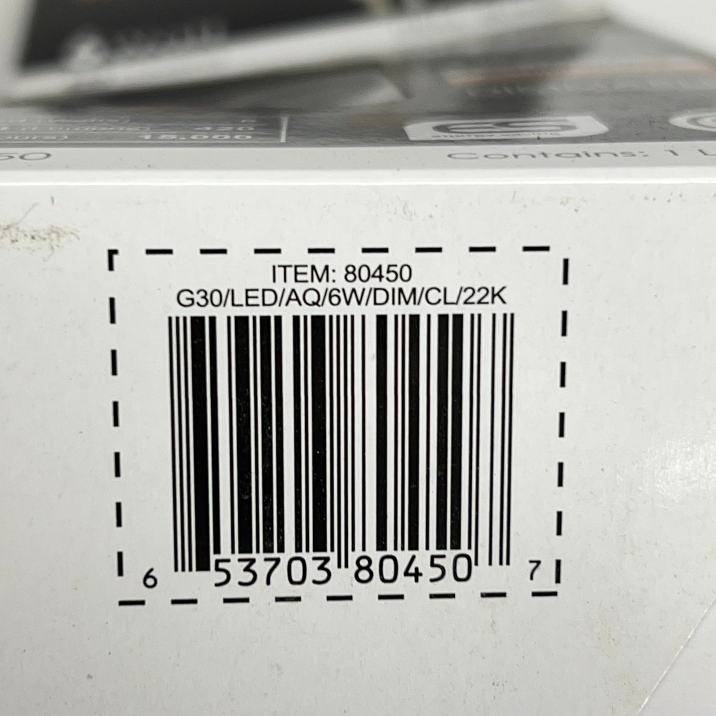 SUNLIGHT (2 PACK) Led Antique Style G30 Lamp Bulb 15,000 Hr Warm White 80450