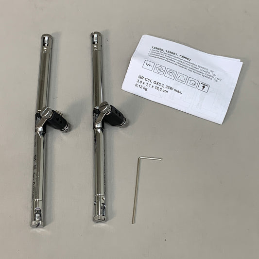 COSMIC LOT OF 2! Lamp Holder for TENSEO QR-C51 chrome 139092 (New)