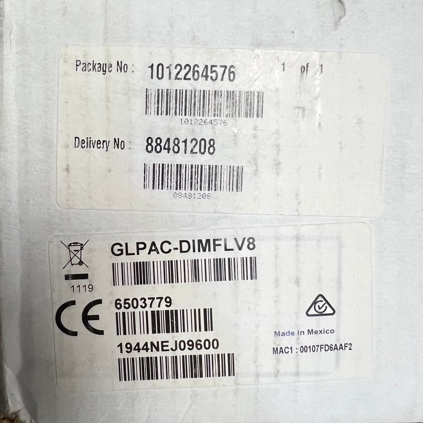 CRESTRON Green Light Integrated Lighting System for Standalone GLPAC-DIMFLV8