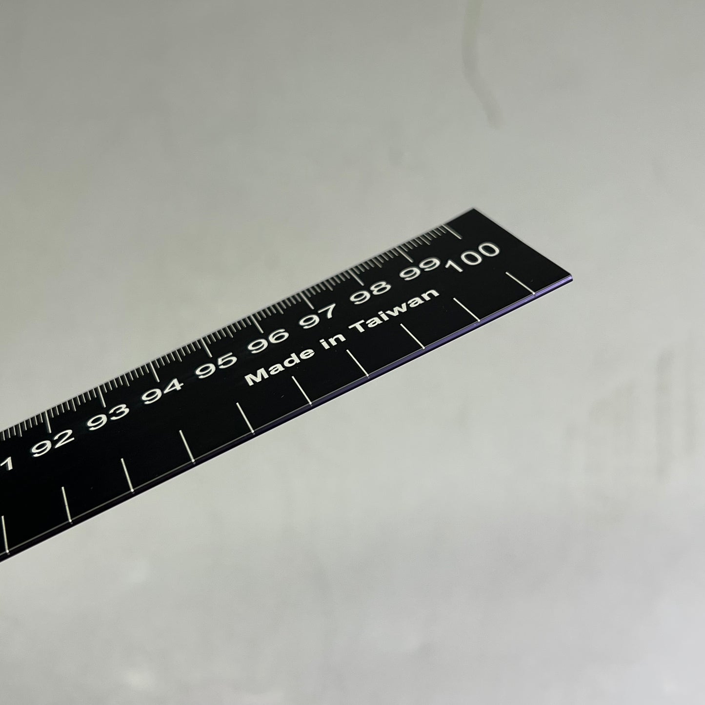 LANCE Metal Bottom Edge Metric Ruler Dual Direction Marking 100cm Black