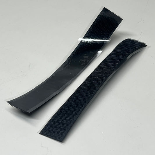 EASTEX (250 Pcs) PSA Loop and Hook Adhesive Sz 1" W X 6.75" L Black 17409