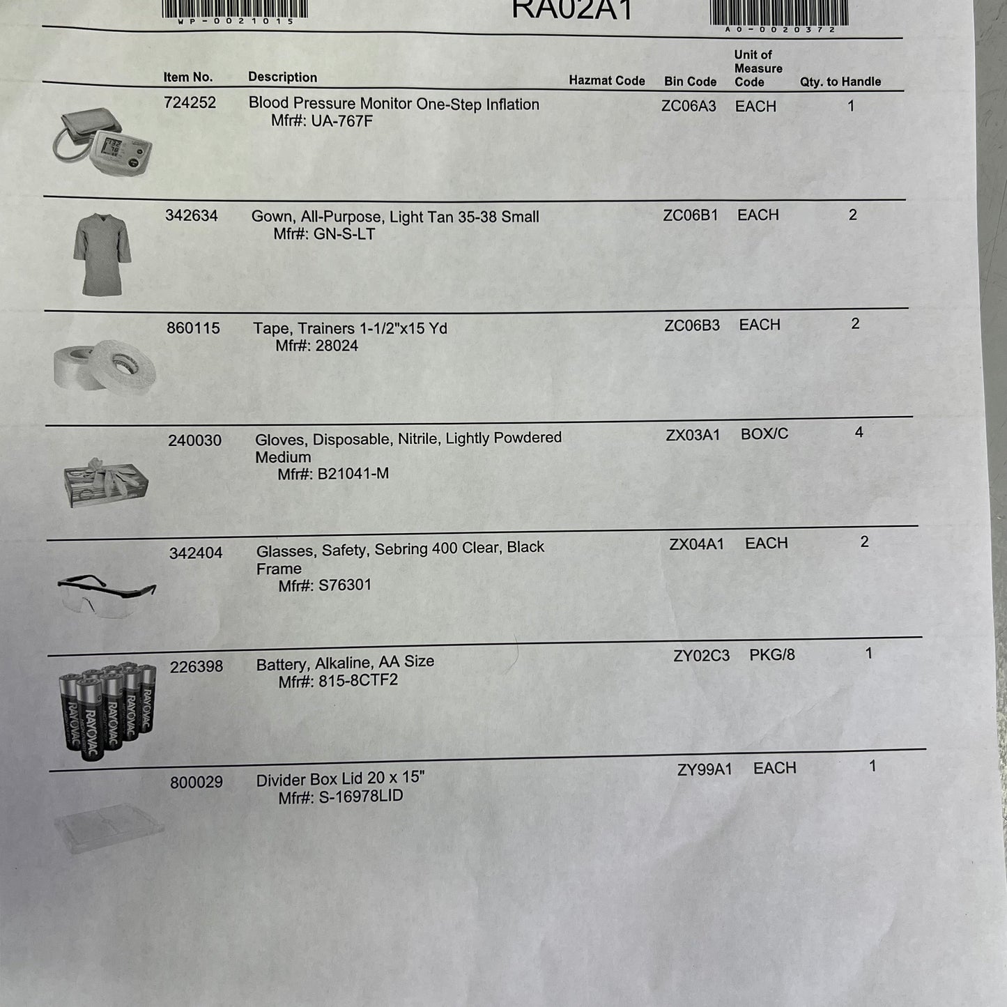 HEALTH SCIENCE CAREER LABS Emergency Medical Treatment Kit AO-0020372 869008