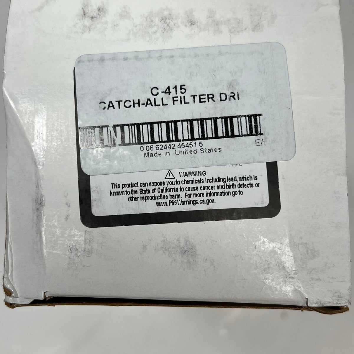 CARRIER Catch All Filter Drier Hvac & Refrigeration 5/8 SAE C-415