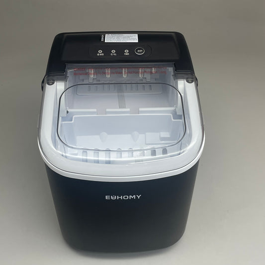 EUHOMY Counter Top Ice Cube Maker Machine 115v Black IM-06D