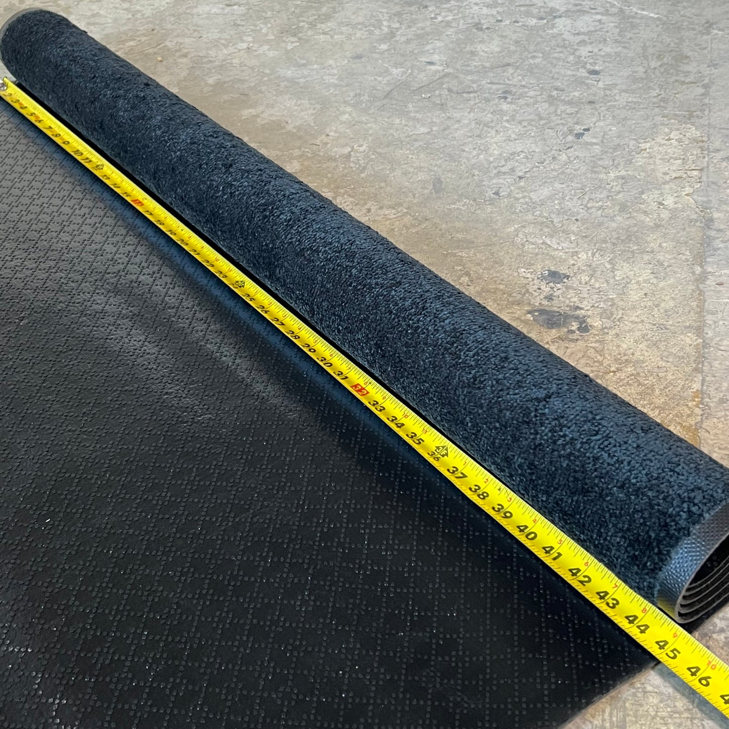 Floor Mat Sz 4' x 6', Solid Black