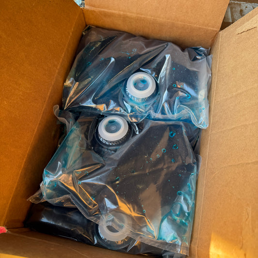 ZA@ Pallet of CARRIBEAN CREME Blue Rasberry Syrup (Some Bags Leaked) Blue (AS-IS)