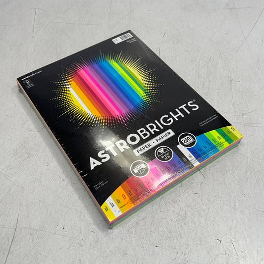 ASTROBRIGHTS (2 PACK, 200 SHEETS EACH) Colored Paper 8.5" X 11" 24lb Multicolor