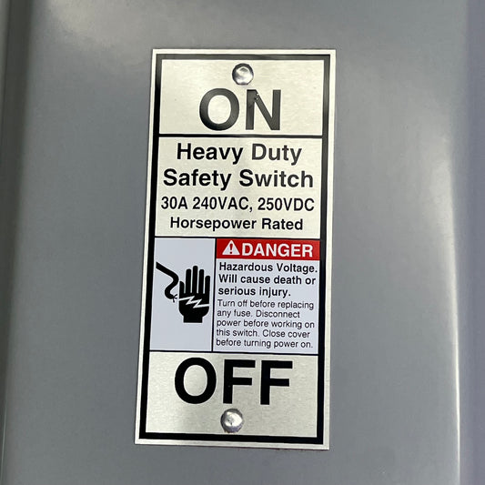 SIEMENS Low Voltage Circuit Protection Heavy Duty Safety Switch 2 Pole HF221J