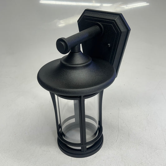 QUORUM Main Street Haley Tall Outdoor Wall Sconce 13" Matte Black 718-12-69