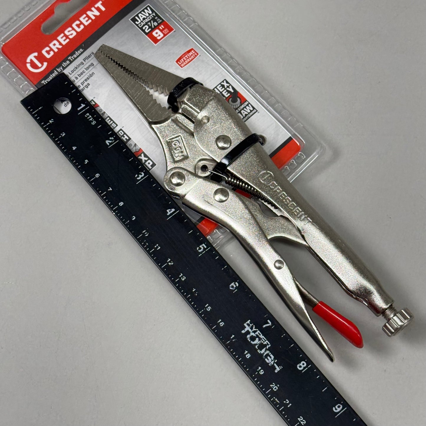 CRESCENT (New) 9" Curved Jaw Locking Pliers with Wire Cutter