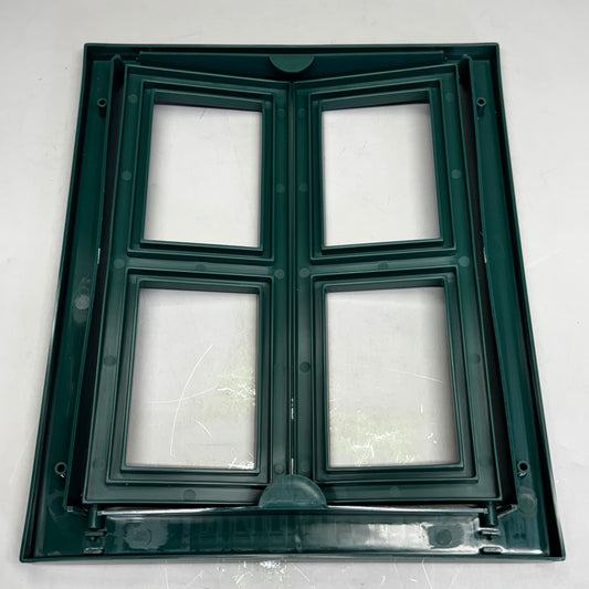 Green Plastic Window Frame 71-5004 Sz 13.5"W x 16"H