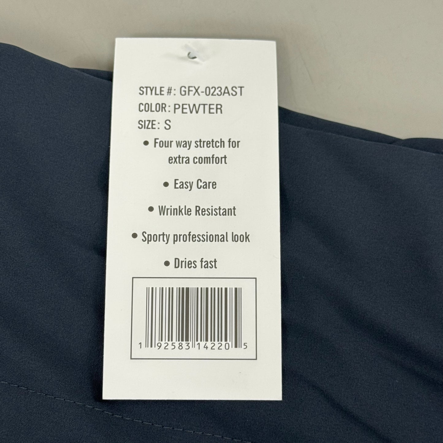 GREEN TOWN 4 Flex Scrubs Jumpsuit Cinch In Waist Women's Sz S Pewter GFX-023AST