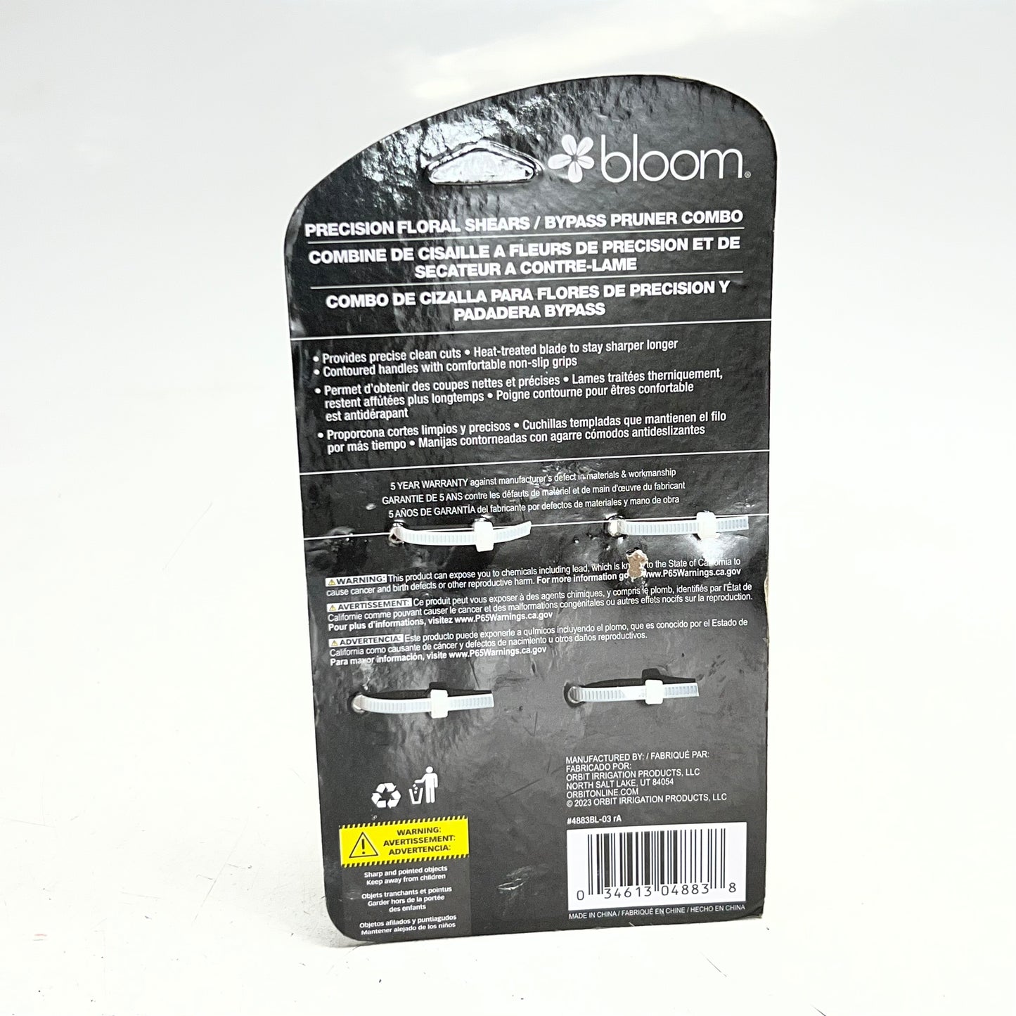 BLOOM (2 PACK) Precision Floral Shears Sz 1/2" Purple 4883BL