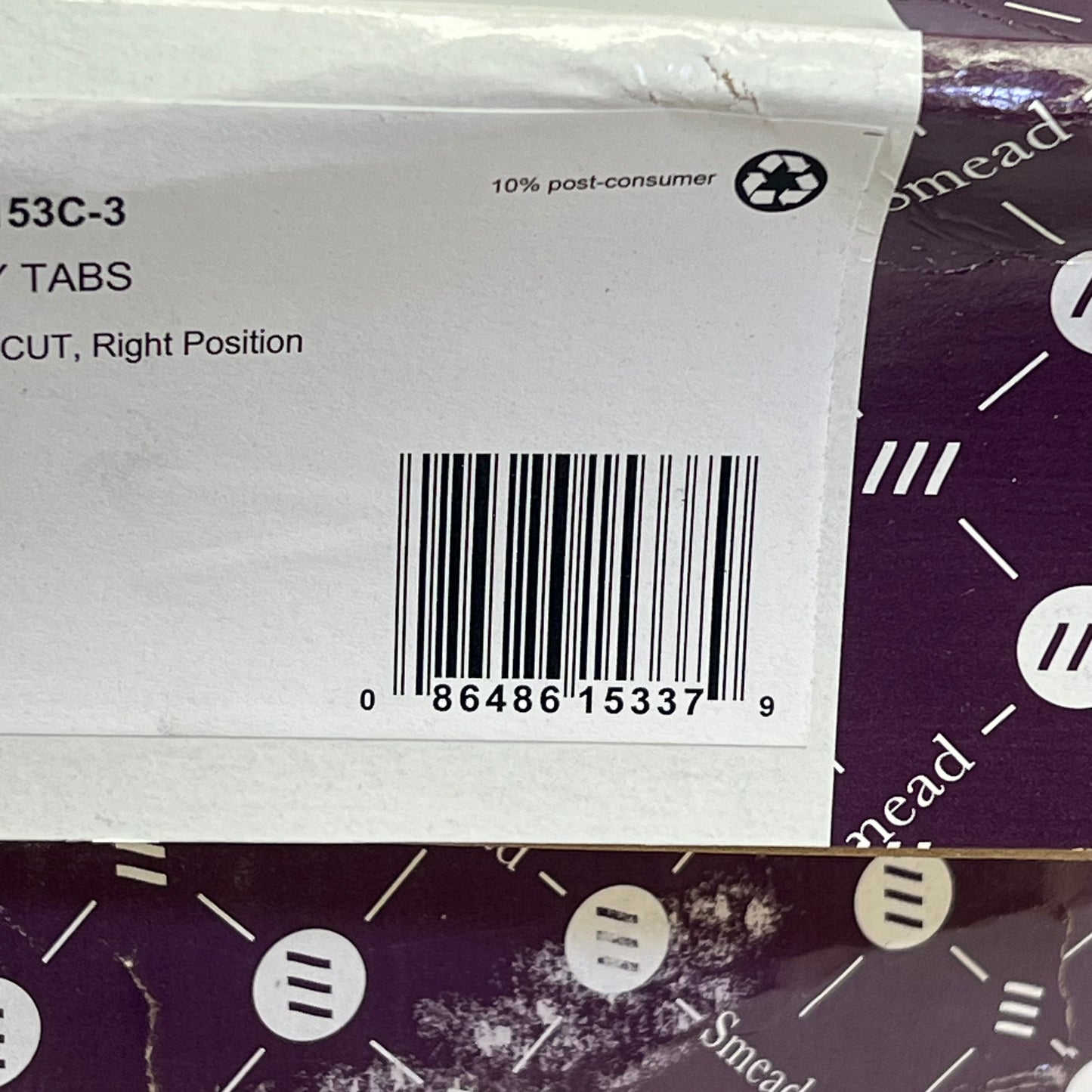 ZA@ SMEAD File Folders W/ Reinforced Tab Legal Sz 8.50"Wx14" L Sheet Sz Manila 15337