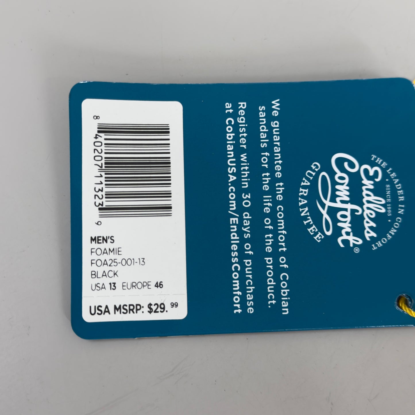 COBIAN Foamie Men's Sandals 13 Black FOA25-001-13