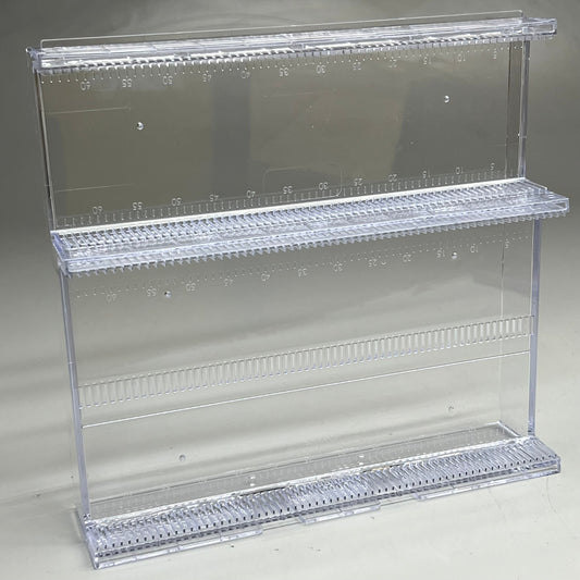 SIFFRON Merchandising Display Ulta Tiered Shelf Containers Clear 15 Pack 7809330930