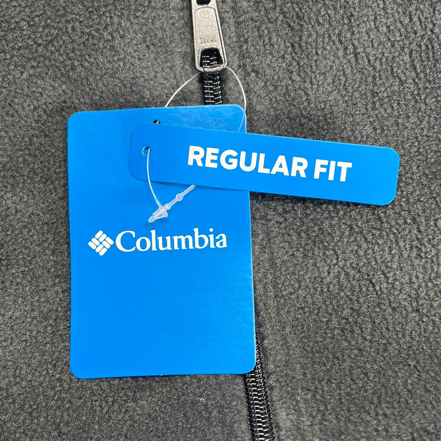 COLUMBIA Steens Mountain Zip Soft Fleece Vest Men's Sz L Tall Black AS1535-010