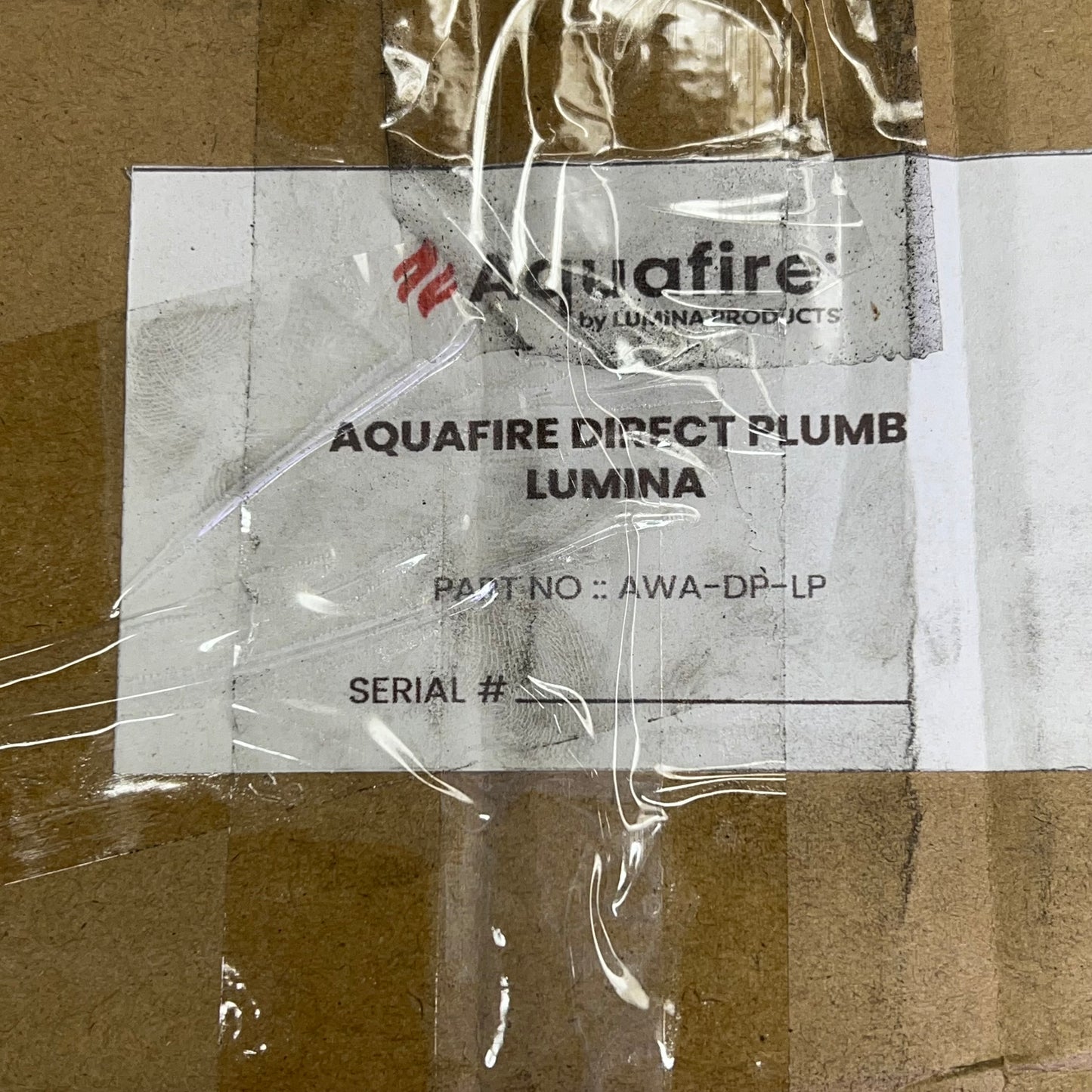 AQUAFIRE Direct Plumbing Kit For Water Electric Fireplace Black AWA-DP-LP