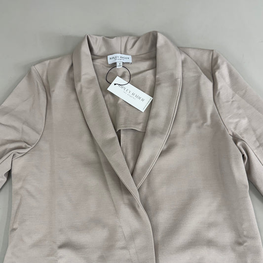 RIPLEY RADER Limited Edition Ponte Knit Smoking Jacket Women's XS Clay 1325-CY1