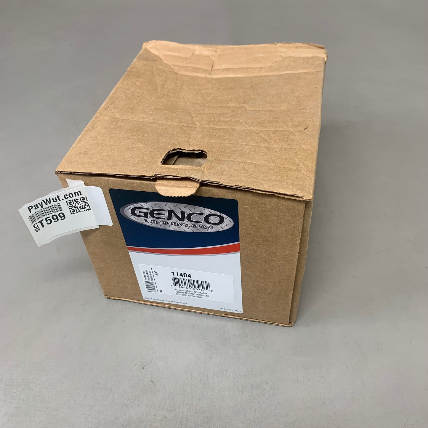 GENCO BBB Industries Remanufactured Alternator 11404