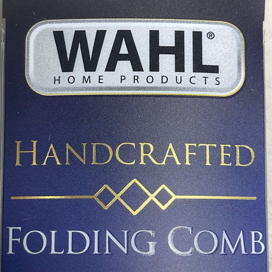 WAHL Beard & Mustache Folding Comb Handcrafted Men's Grooming Brown 3226