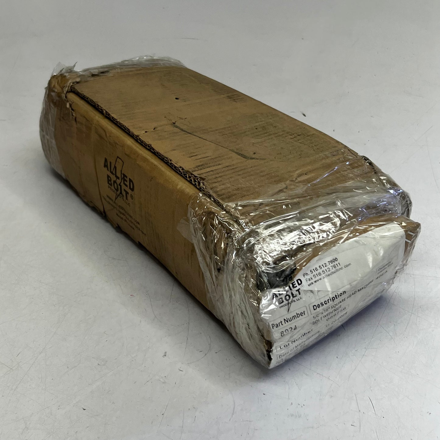 ALLTED BOLT (40 PACK) Machine Bolt Square Head Sz 1/2" x 16" 8924 (New Other, Distressed Box)