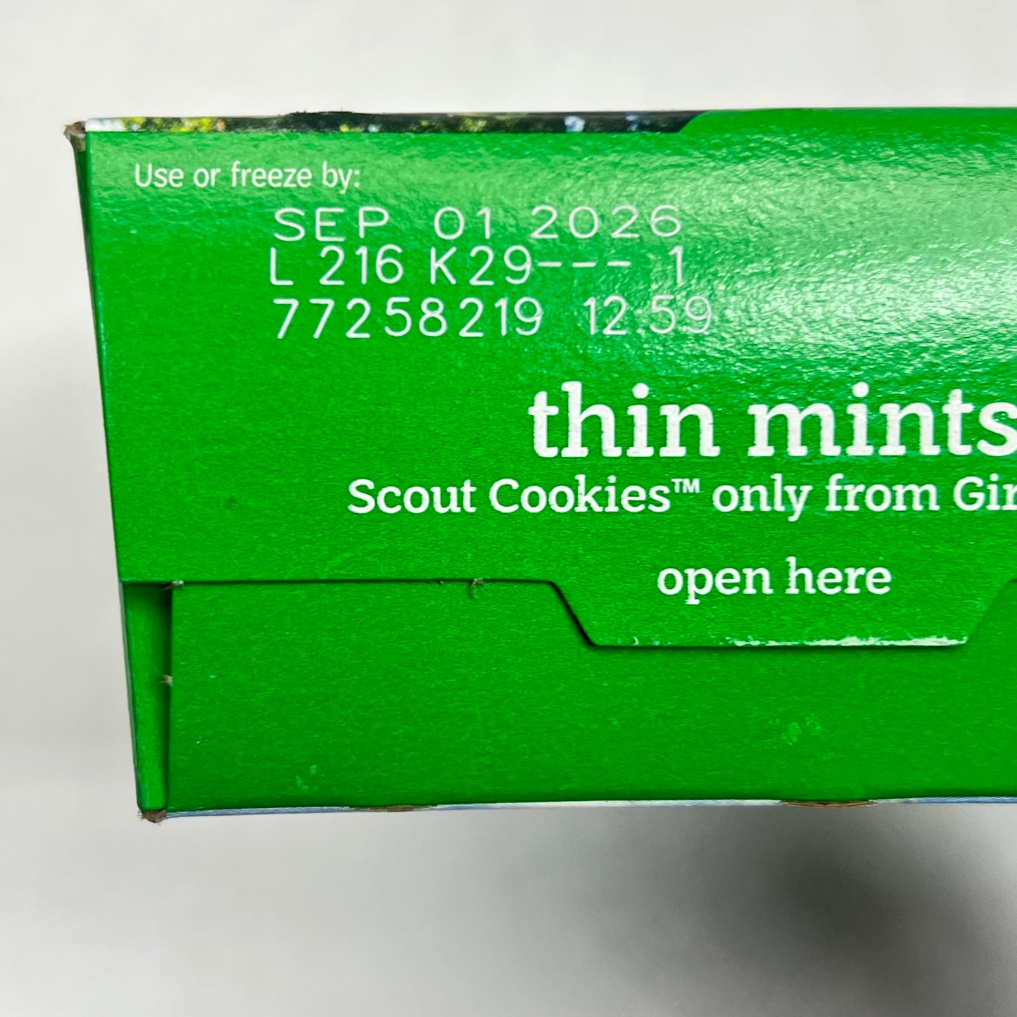 LITTLE BROWNIE BAKERS (2 PACK) Girl Scout Thin Mint Cookies 9 oz BB 09/26