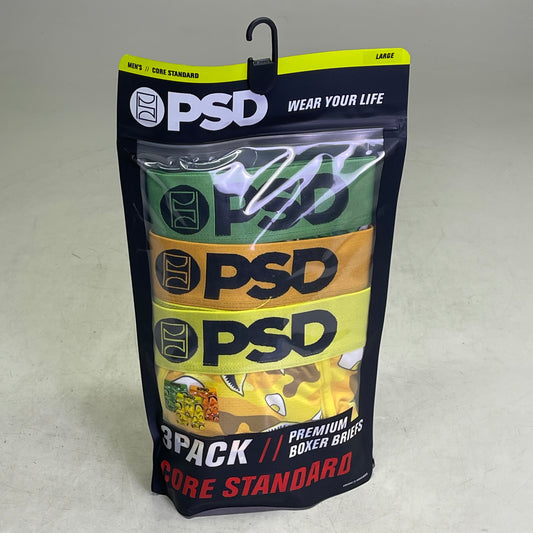 PSD (3 PACK) Warface Men's Boxer Briefs Large WF FACES