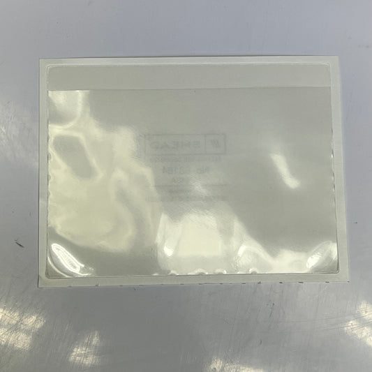 SMEAD (100 PACK) Self-Adhesive Poly Document Pockets 6 1/4" x 4 9/16" Clear