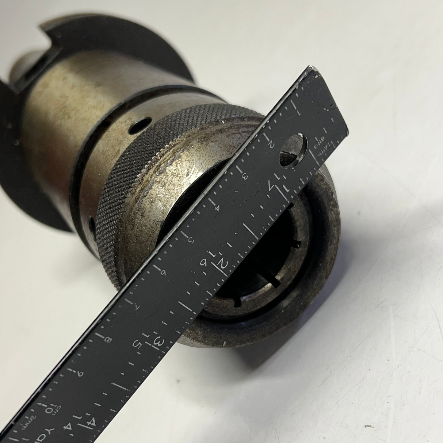 PARLEC Taper Shank Milling Machine Arbor Chuck Through Spindle 1" Dia (Used)