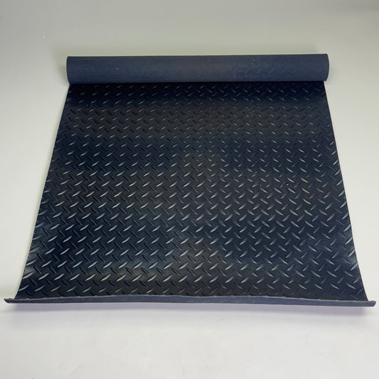 RUBBER-CAL Diamond Plate Rubber Flooring Sz 46.5” L x 24” W, 03-206-W100-02