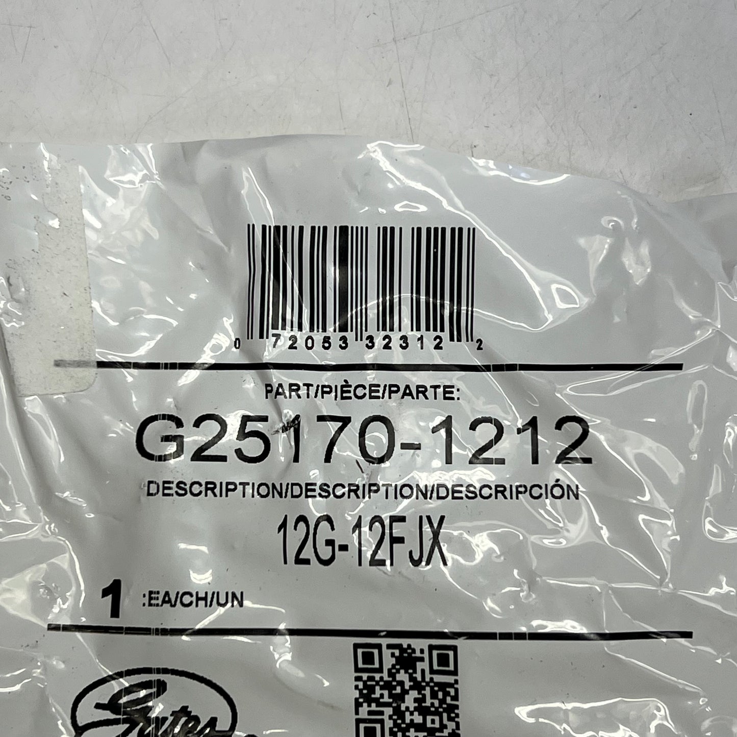 GATES Leak-Proof Female Jic 37° Flare Swivel Coupling 3/4" x 3.74" G25170-1212