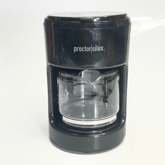 ZA@ PROCTOR SILEX 10 Cup Drip Coffee Maker Machine with Glass Coffee Pot, Black 48351G (New Other, Distressed Box)