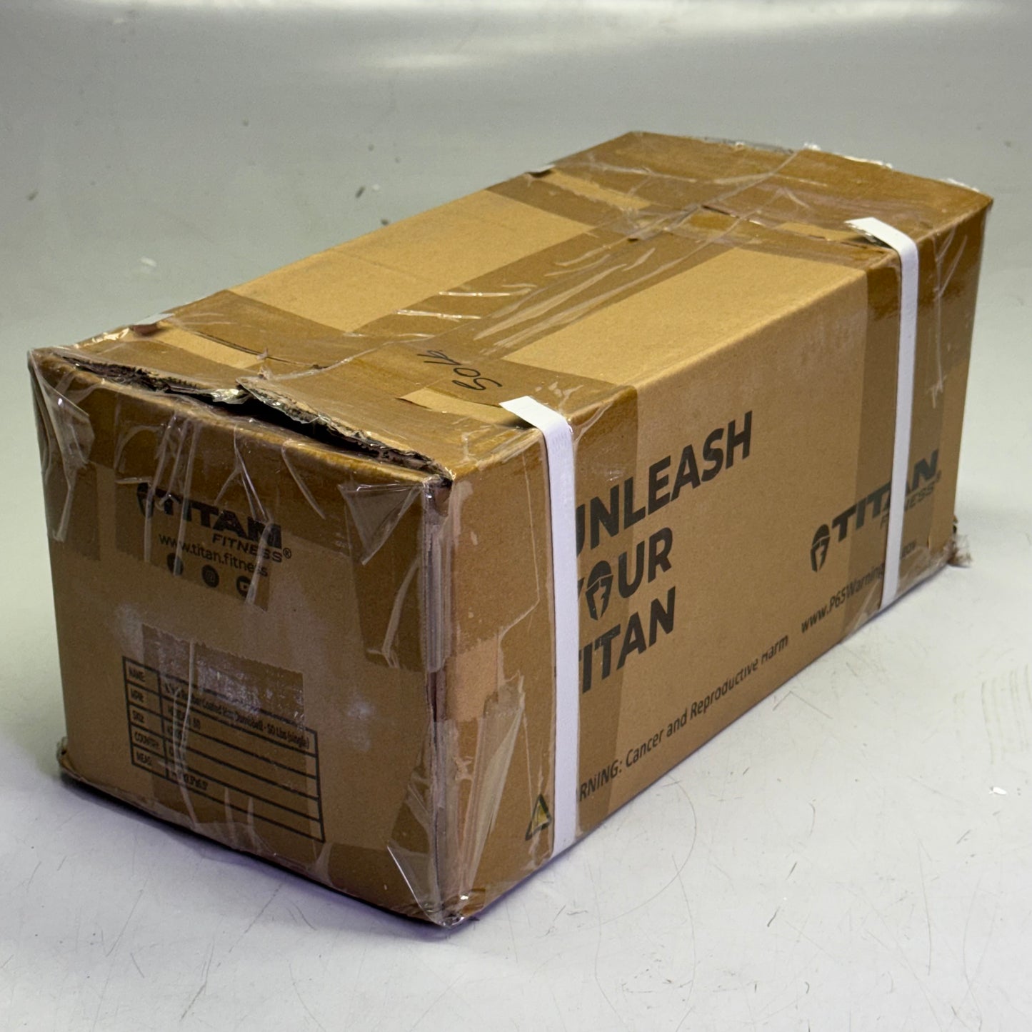 TITAN FITNESS (2 PACK) Black Rubber Coated Hex Dumbbell Single 50lb HEXDBB_50