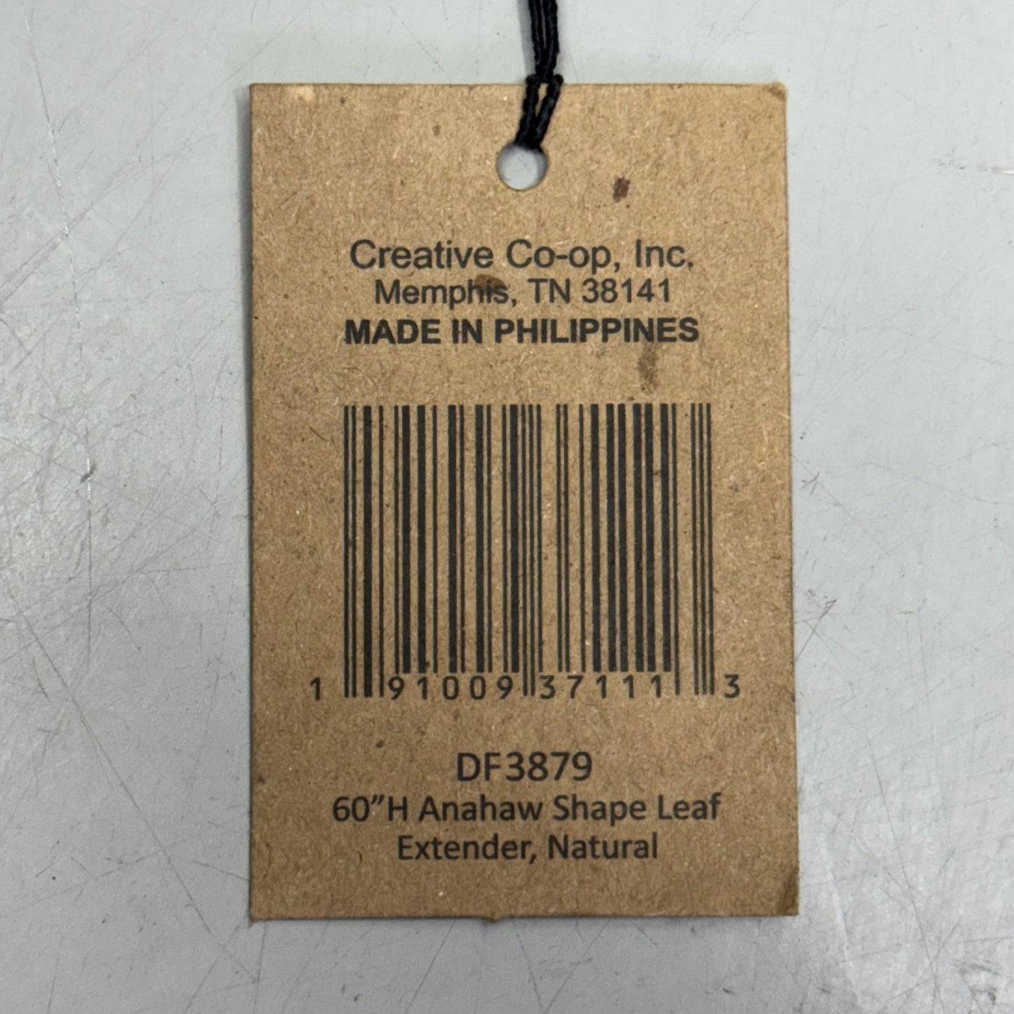 CREATIVE CO-OP (6 Pieces) 60" H Anahaw Shape Leaf Extender, Light Brown DF3879