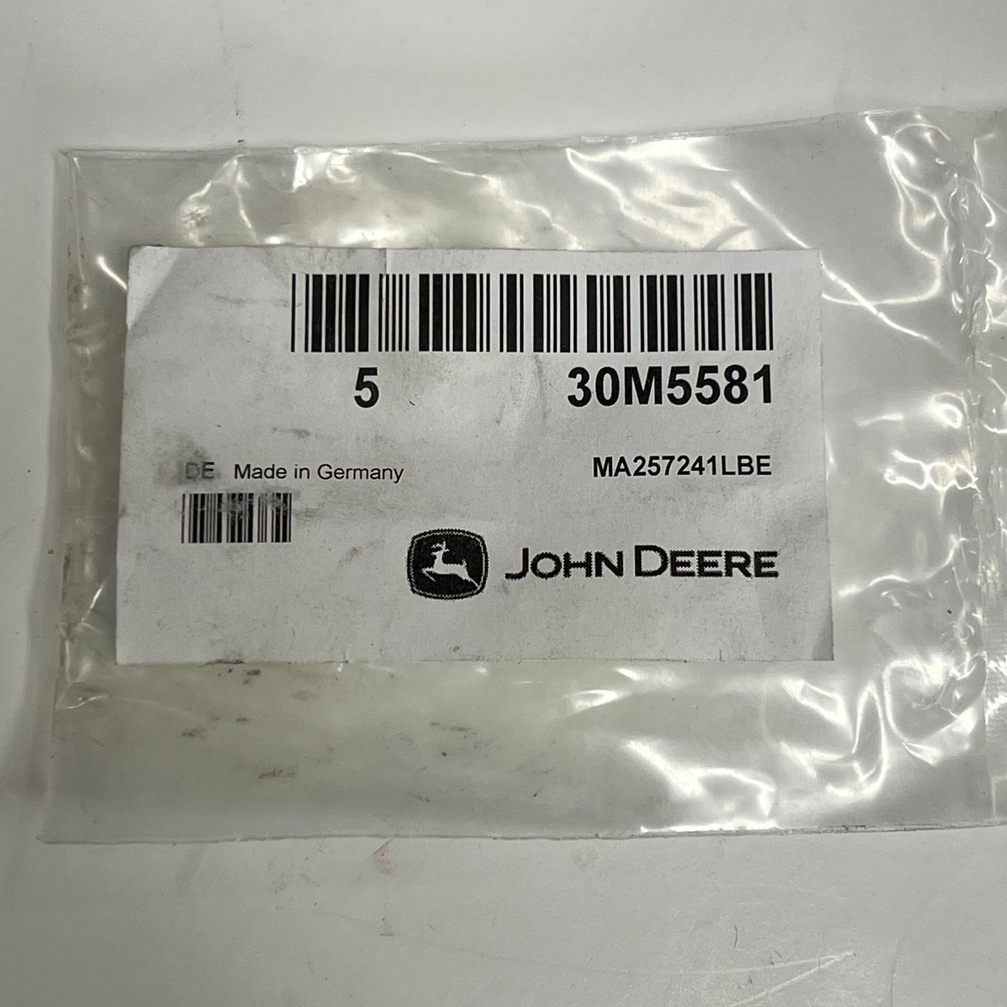 JOHN DEERE (5 PACK) Genuine OEM Metal Cap Plug Silver 30M5581