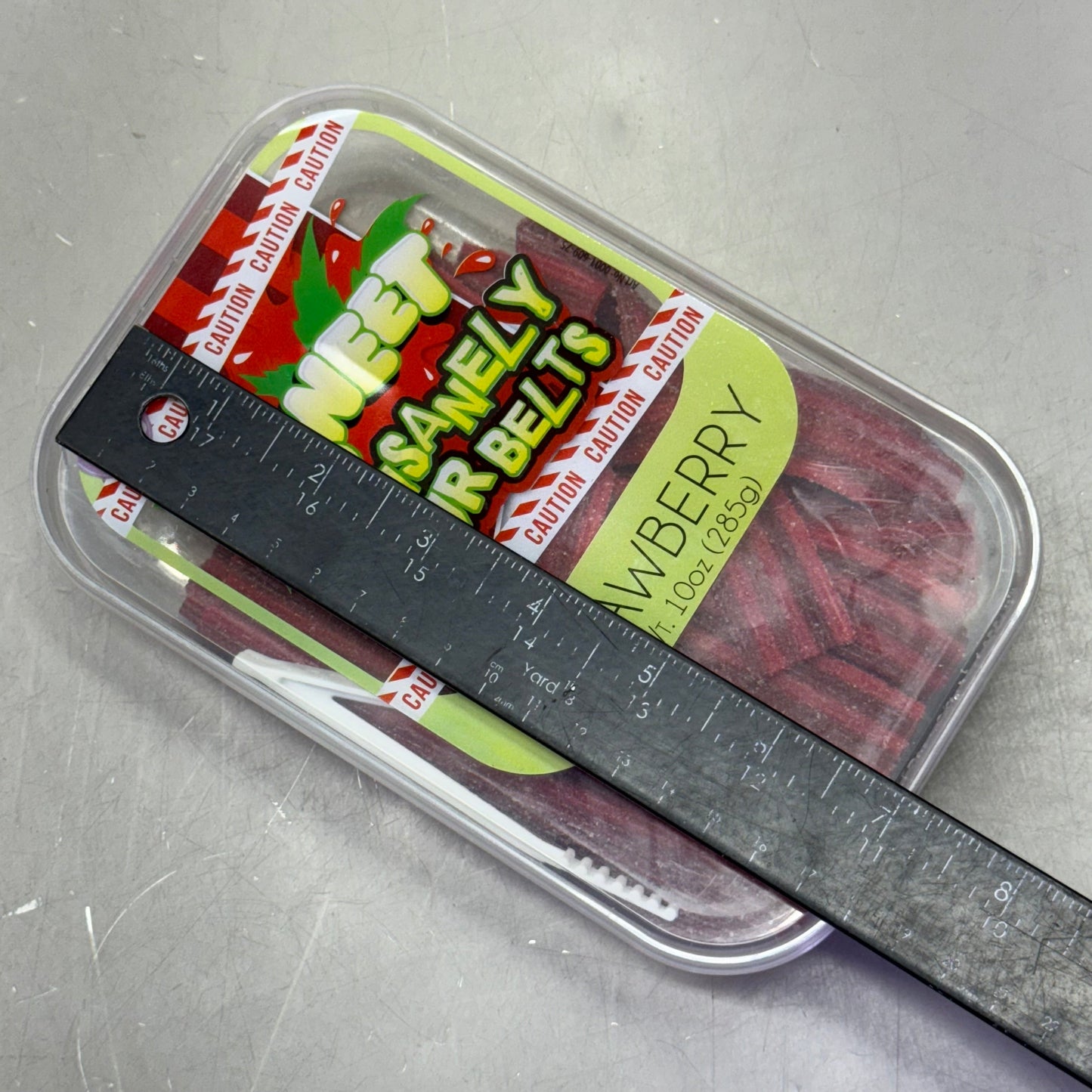 ZA@ ZWEET (6 PACK, 10 oz Each) Insanely Sour Belts Strawberry A