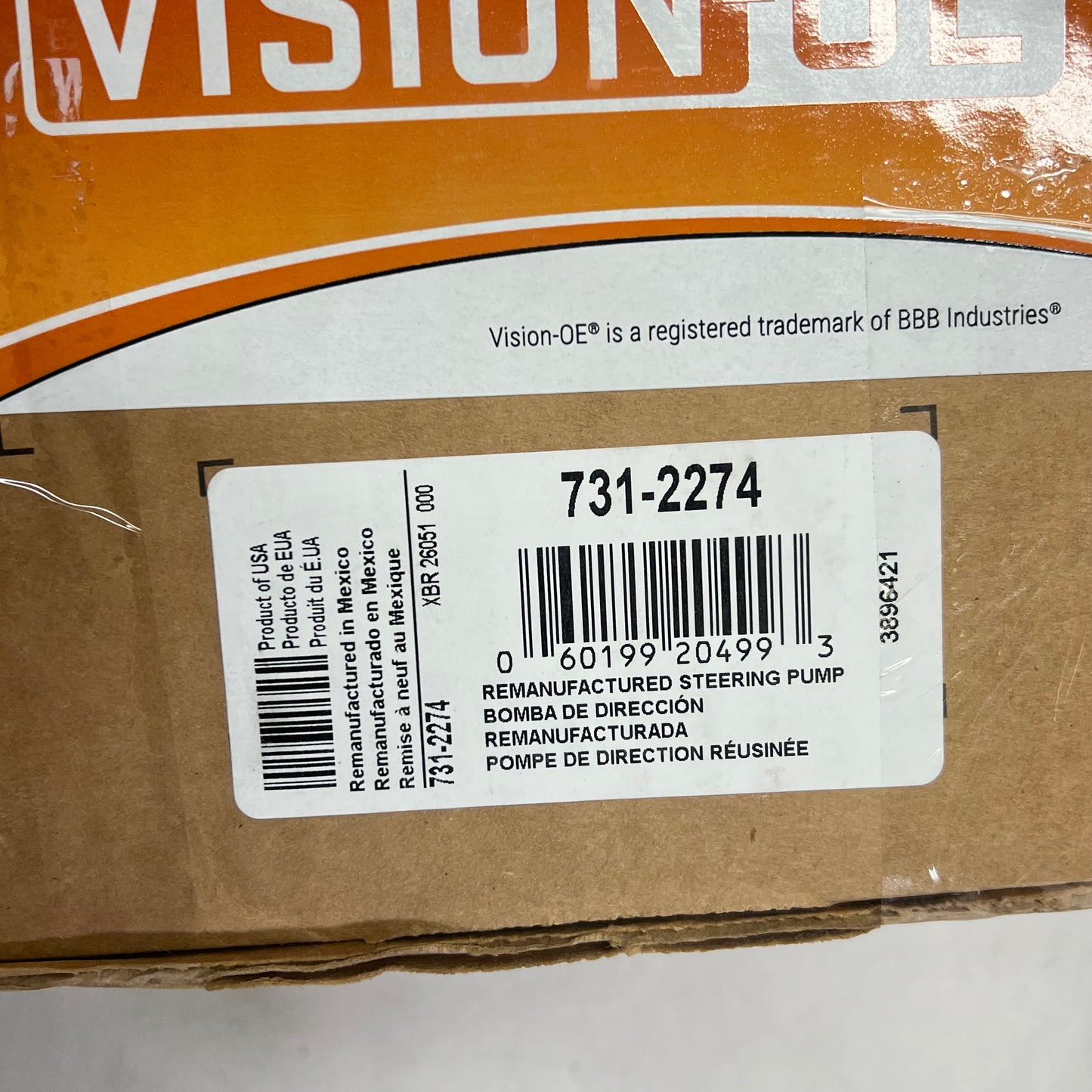 VISION-OE Power Steering Pump for Chevrolet & Gmc Vehicle Models 731-2274