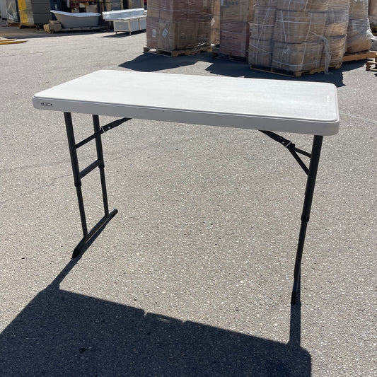 LIFETIME Commercial Adjustable Height Table 4'x2' White 80387