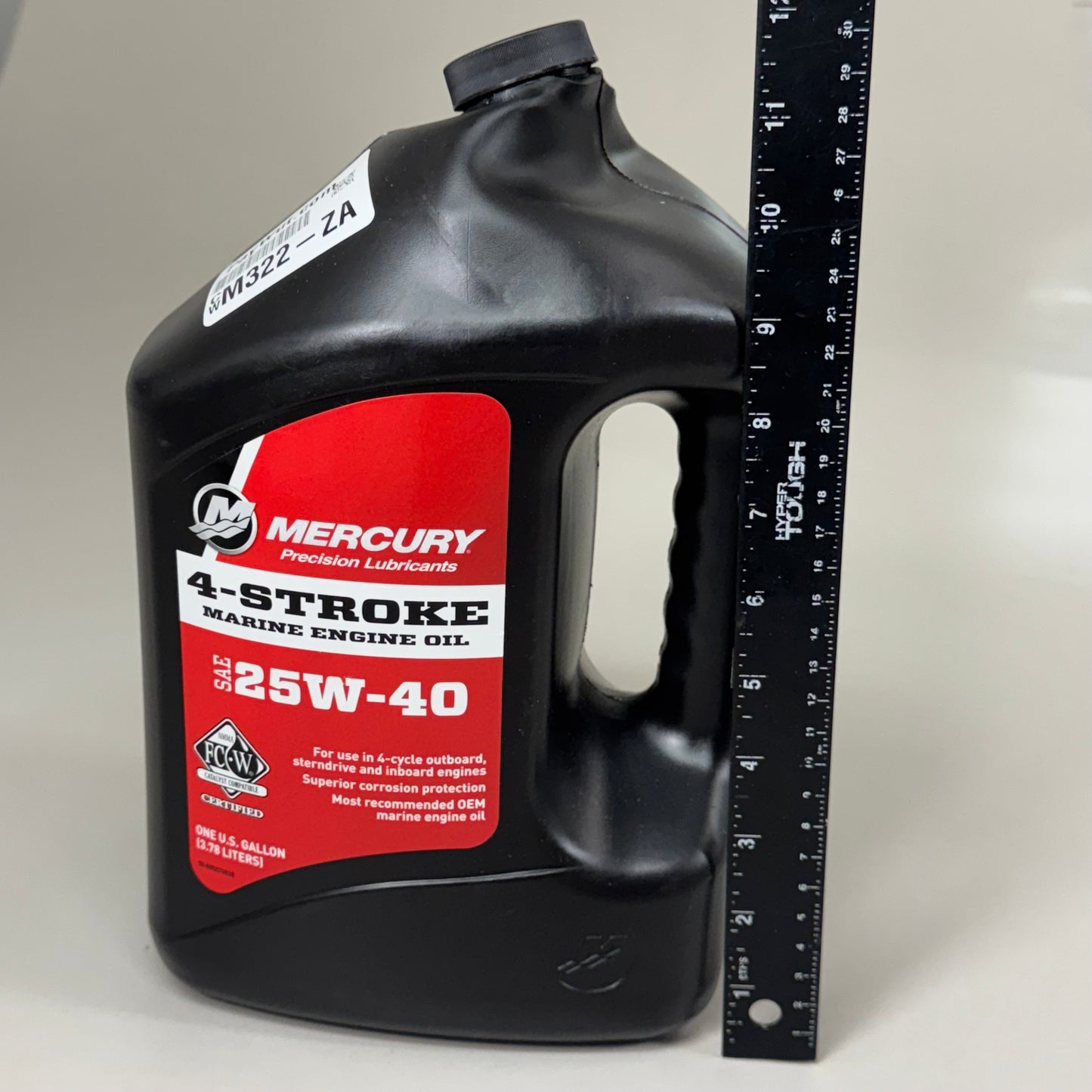 ZA@ MERCURY 4-Stroke Marine Engine Oil SAE 25W-40 Use in 4 Cycle Outboard 8M0078628 As-is Damaged/Dented Bottles