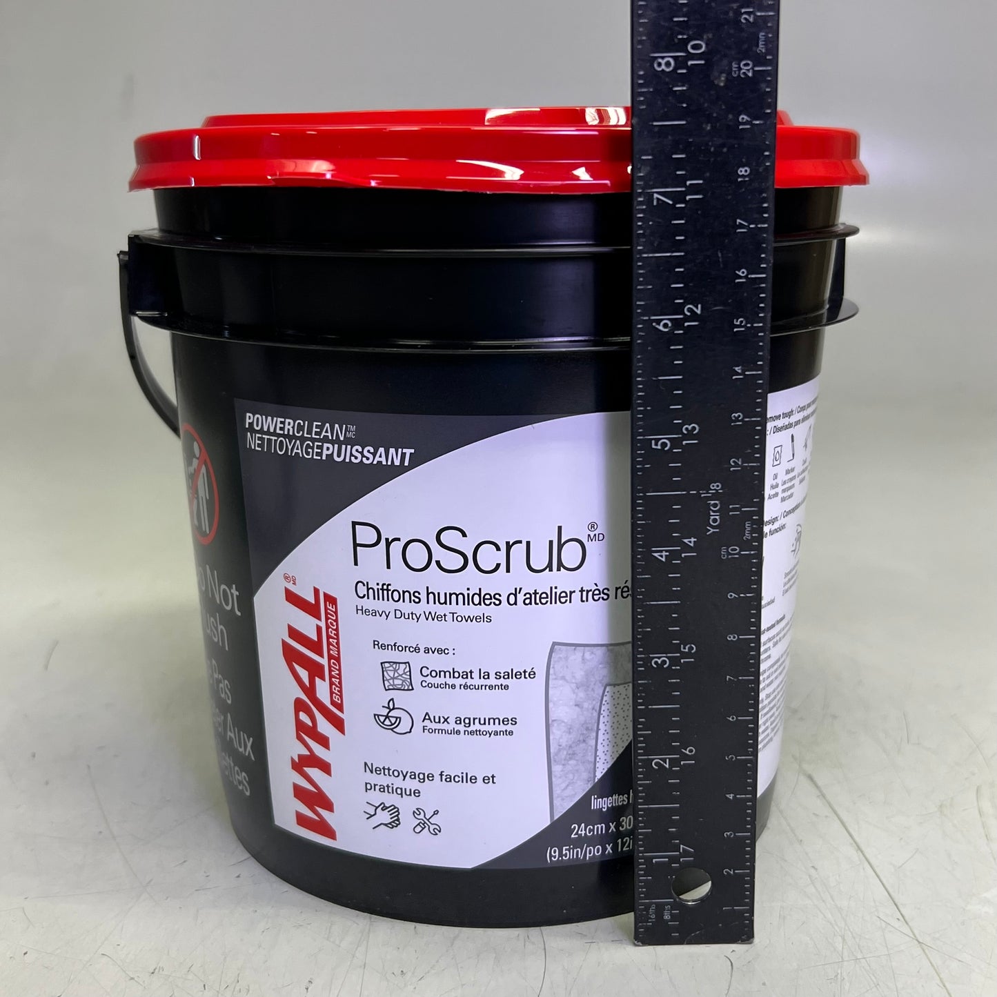 WYPALL POWERCLEAN (2 PACK) 75 Towels-Heavy Duty Wet Towels Sz 9.5" x 12", 91371