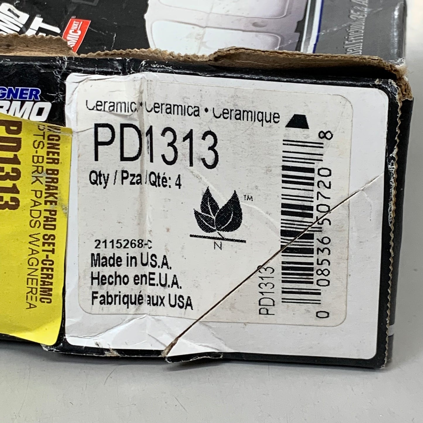 WAGNER High Performance Rear Disc Brake Pad For Hyundai & Kia Models PD1313