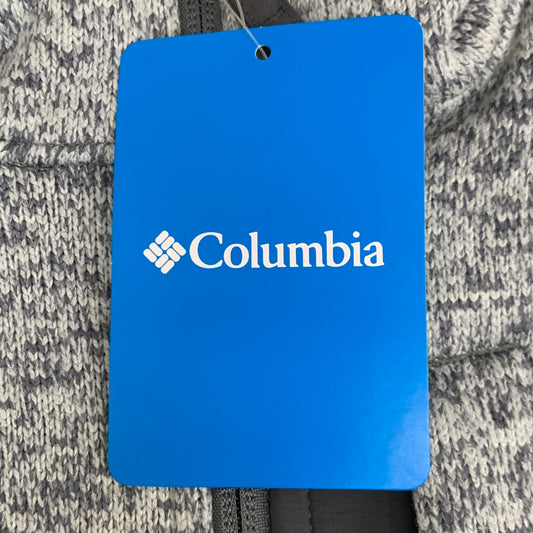 COLUMBIA Sweater Weather Fleece Full Zip Jacket Men's Sz M Heather Grey