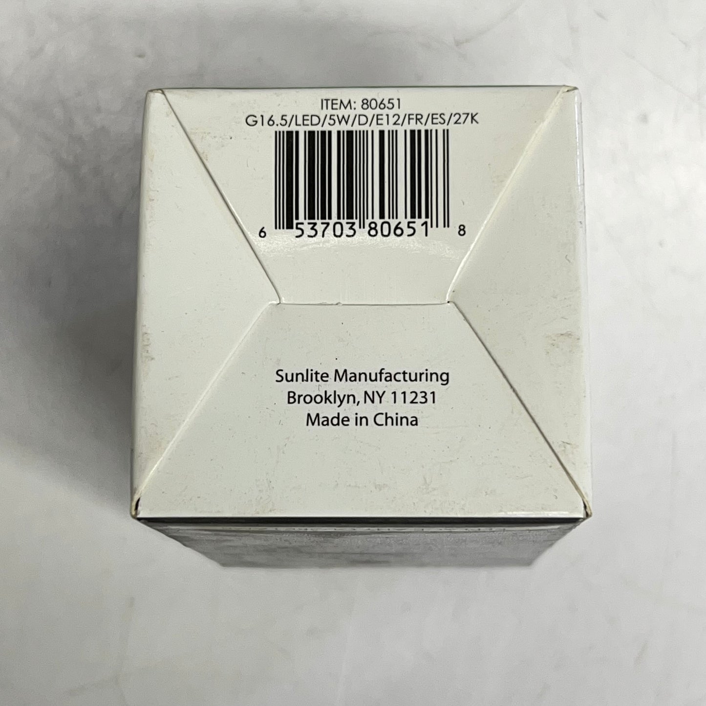 SUNLITE (4 PACK) Dimmable Led Candelabra Base G16.5 E12 Warm White 80651