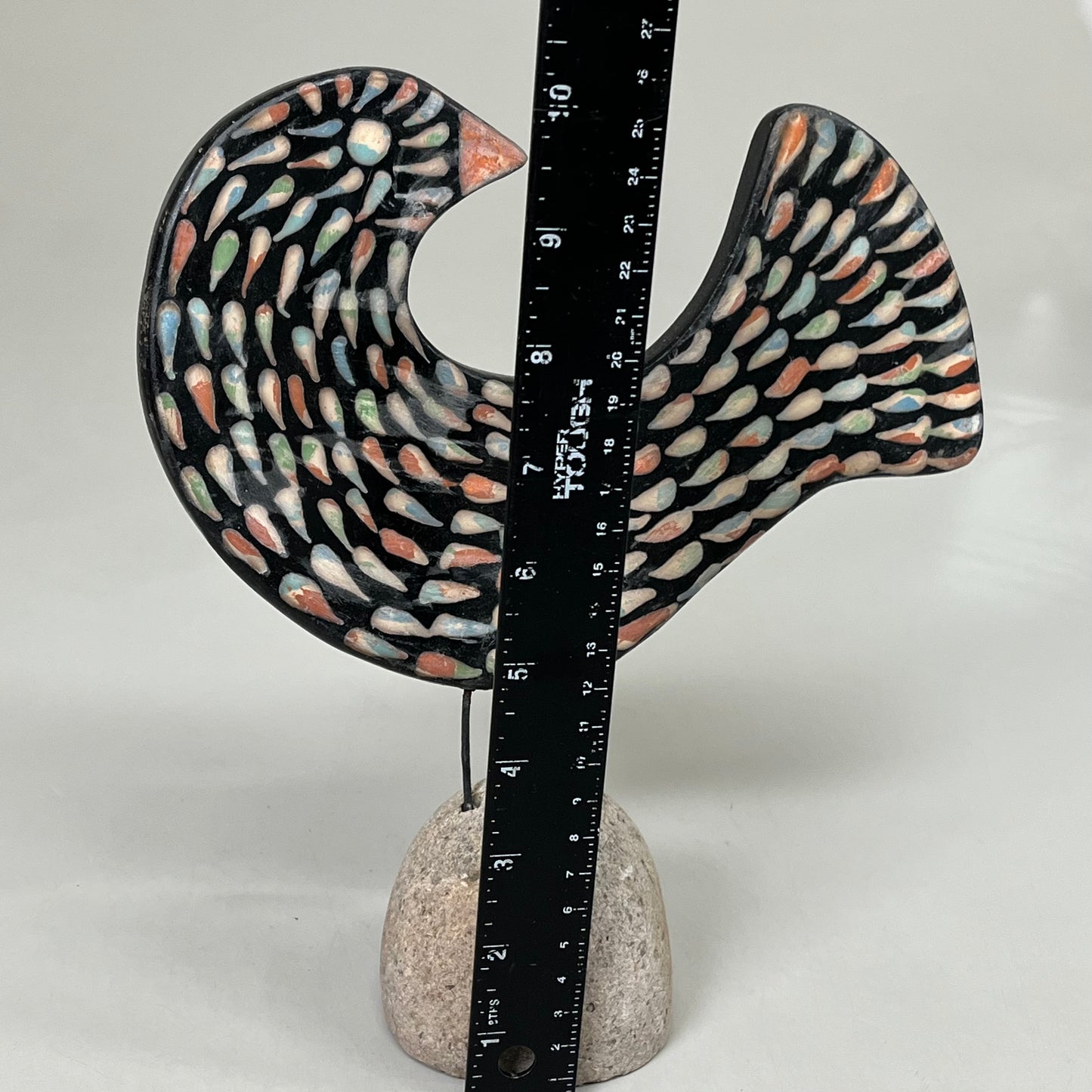 BLACK FOREST Set of 2 Clay Lenca Bird Desktop Decor