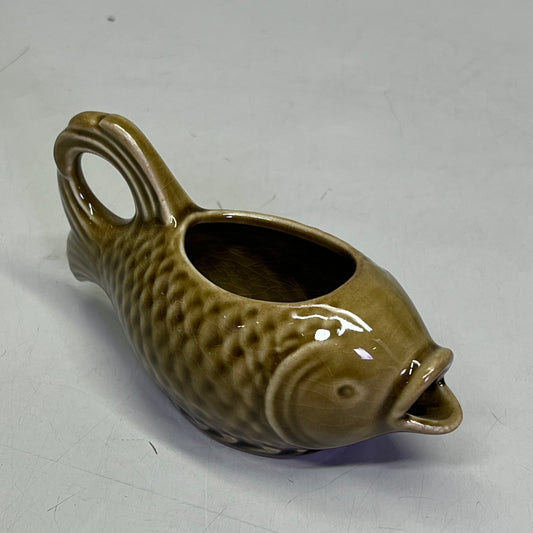 CREATIVE CO-OP (4 PACK) Stoneware Fish Shaped Cremer Pours 5" Assorted DG0472A