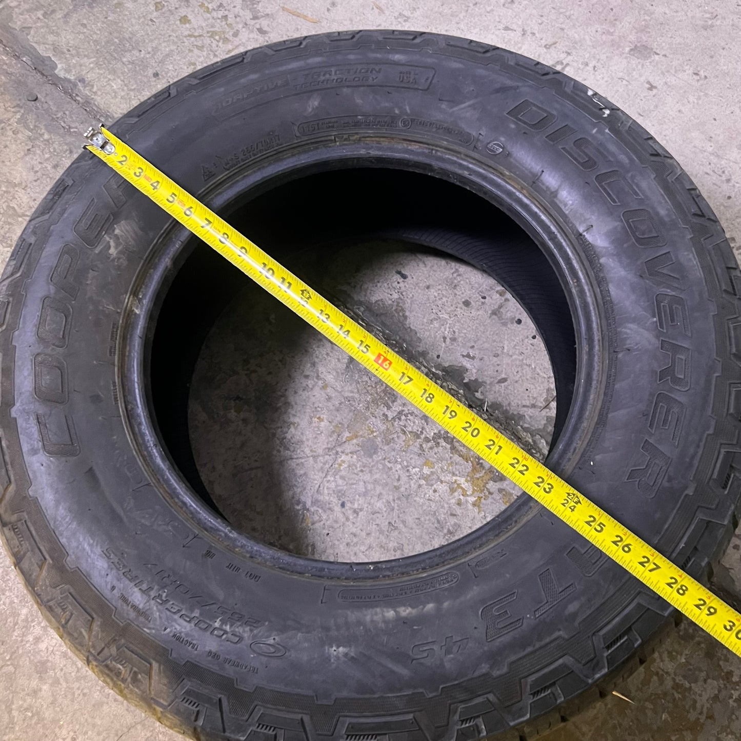 ZA@ DISCOVER RT3 265/70R17 Tire DOT 2119 (AS-IS, Used)