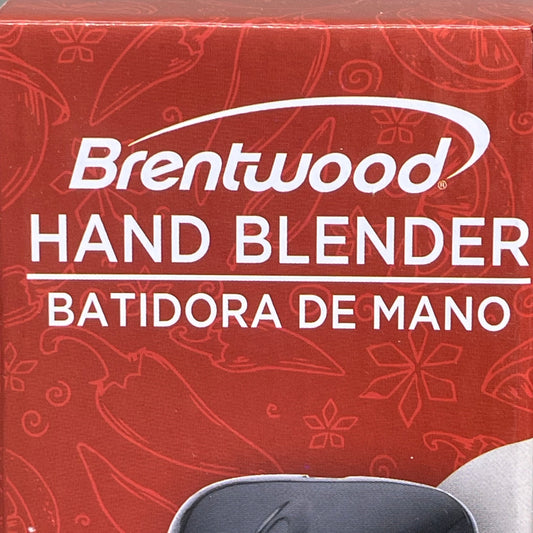 BRENTWOOD Hand Blender Black Ergonomic Grip Compact 200-Watt Two Speed HB-32BK