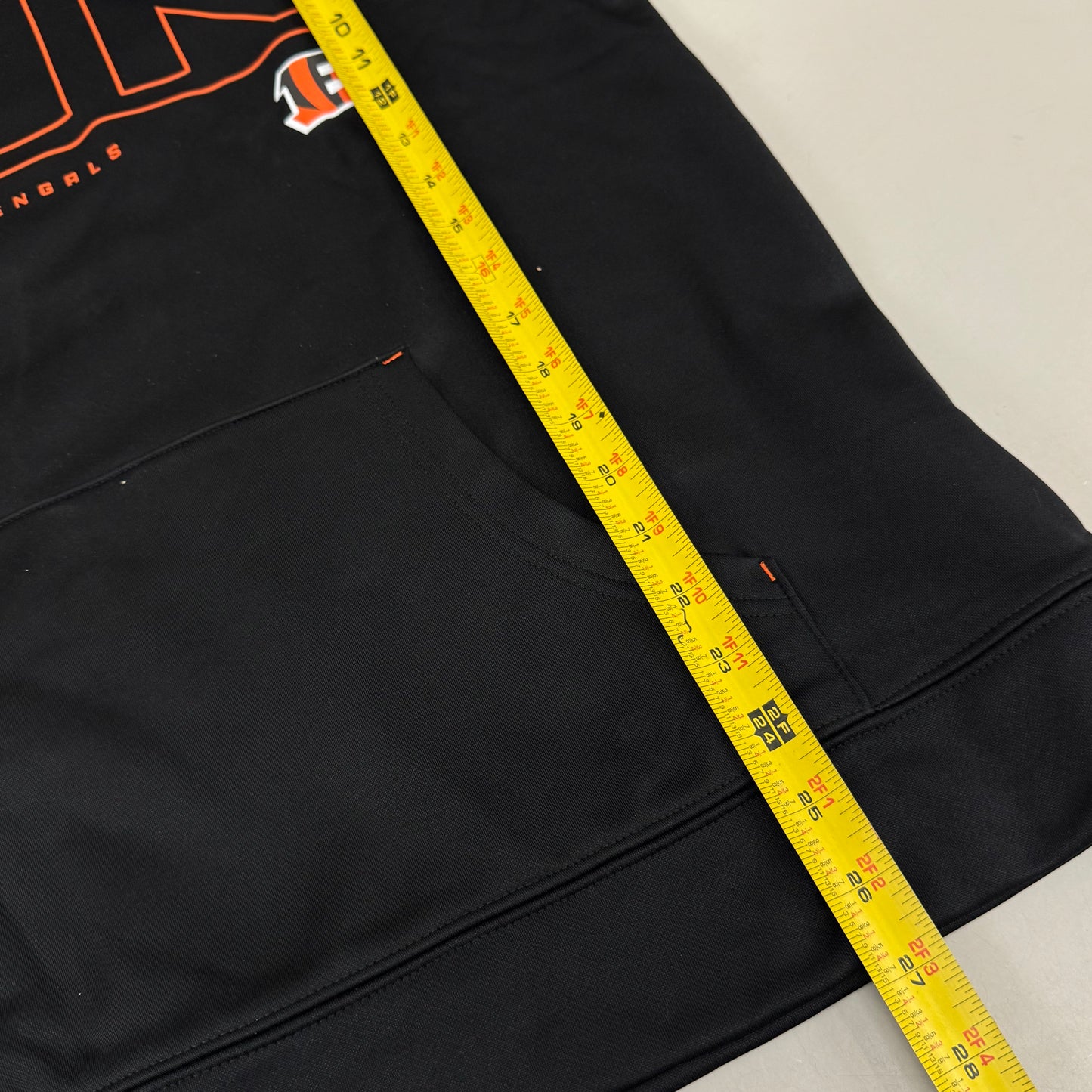 NFL Cincinnati Bengals Hoodie AFC North Sweatshirt Pullover SZ M Black 1802967